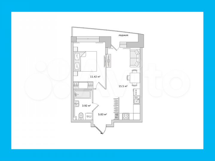 1-к. квартира, 36,9 м², 17/23 эт.