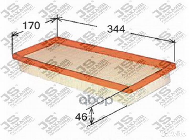 Фильтр воздушныйMitsubishi Carisma 1.6-1.8 16V
