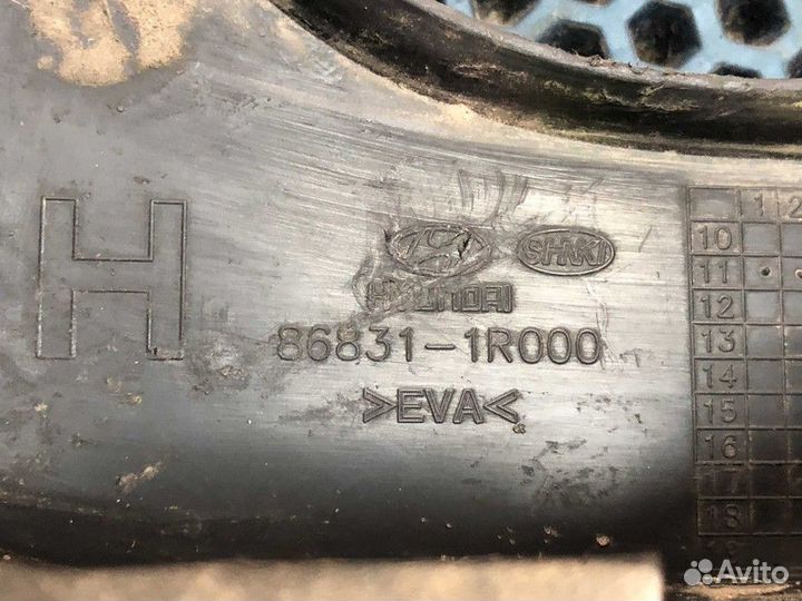 Брызговик передний левый L Hyundai Solaris