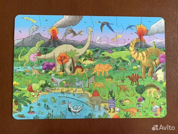 Пазл Динозавры Виммельбух