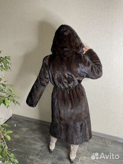 Шуба норковая цельные пластины 46-48-50