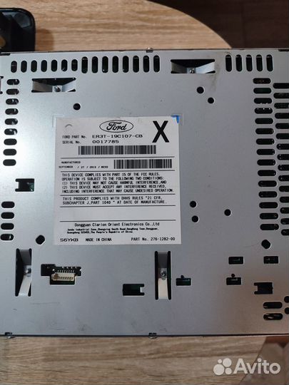 Штатная магнитола Ford Mustang V рестайлинг (2013)