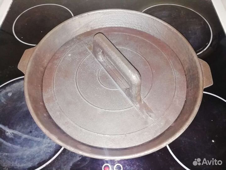 Чугунная сковорода гриль СССР