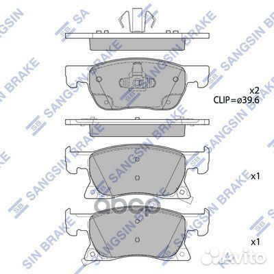 Колодки торм.дисковые Hi-Q opel astra K 15- (16