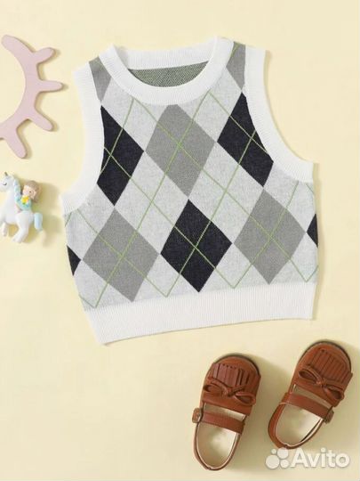 Жилетка в клетку