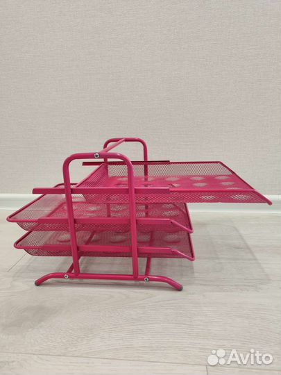 Забронировано. Органайзер для бумаг IKEA розовый