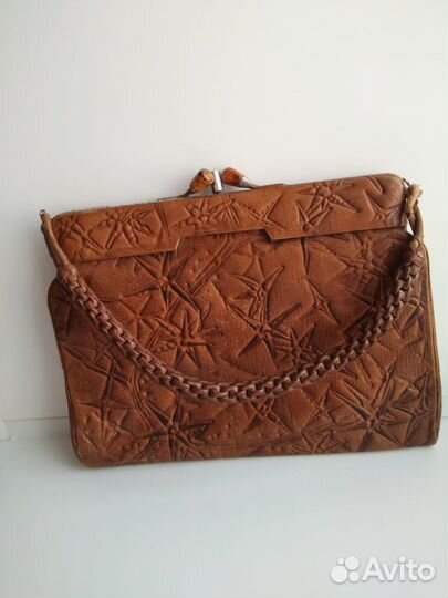 Сумка ретро кожаная