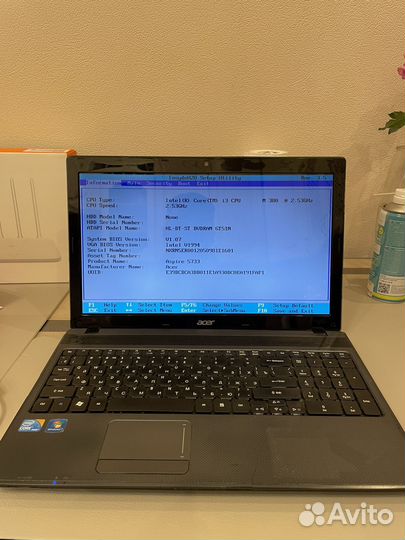 Ноутбук Acer Aspire 5733 15 дюймов