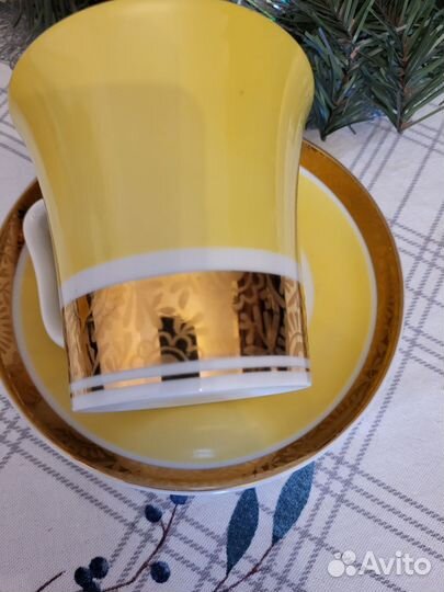 Чайный бокал пара лфз крытьё золото винтаж