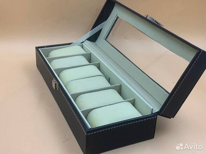 С дефектом 86323 Шкатулка для часов из искусственн