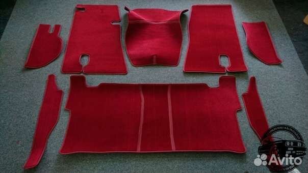 Автоковрики для газ-21-2, красные