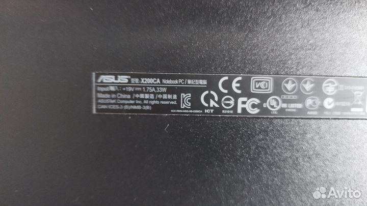 Ноутбук asus X-200CA, экран тачскрин