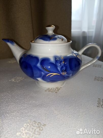 Заварочный чайник, фарфор, лоз