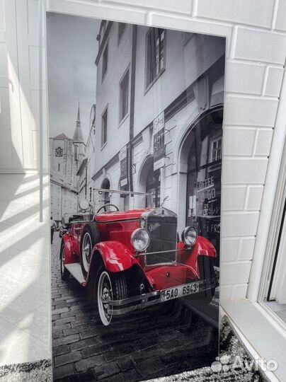 Картина на стекле «Ретро-автомобиль»