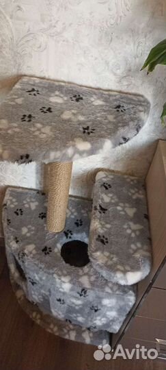 Когтеточка домик для кошки, в отличном состоянии