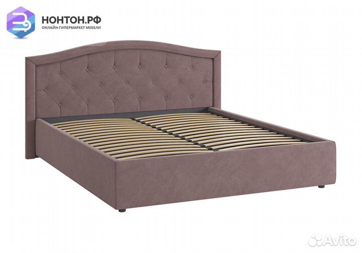 Кровать Верона 2 1.6 м светло-коричневая