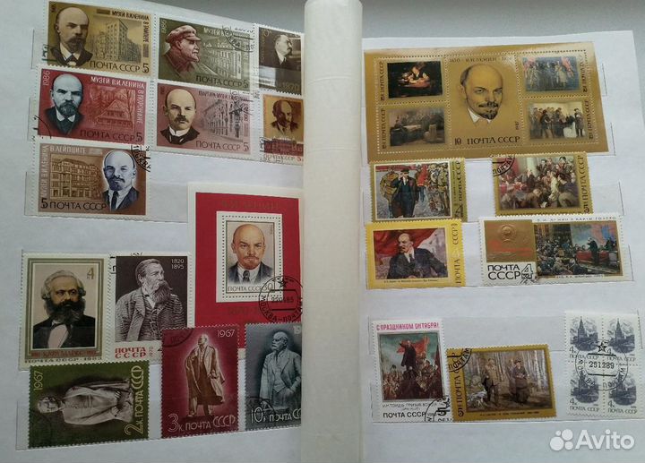 Марки в альбоме