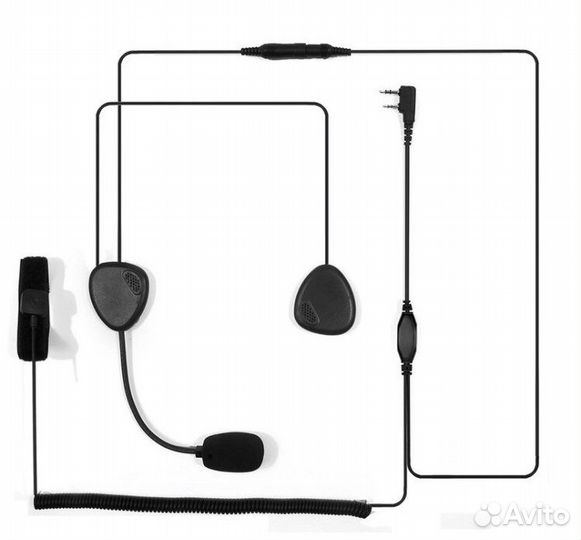 Гарнитура для рации в шлем