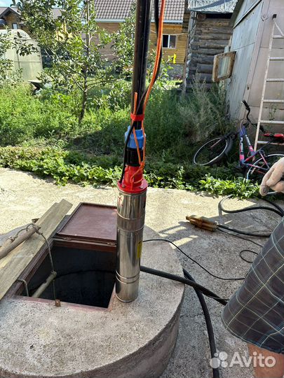 Замена насоса в скважине, колодце