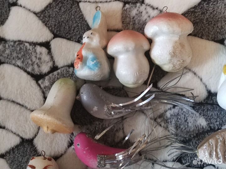 Игрушки пенопласт елочные СССР цены разные