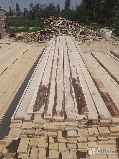 Доски без обзола, сосна, разные сечения
