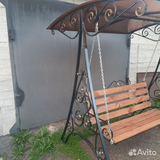 Садовые качели кованные
