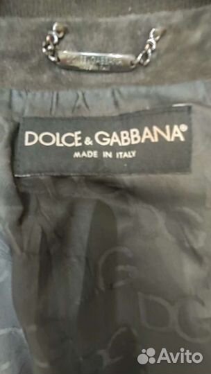 Мужская замшевая куртка Dolce&Gabbana р.48