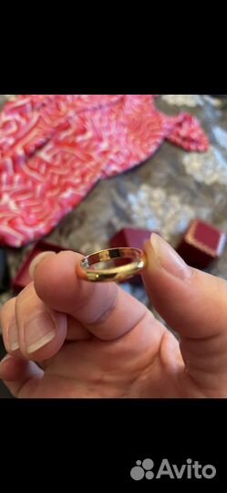 Золотое кольцо cartier оригинал