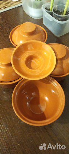 Глиняный горшок для запекания в наличие 4шт