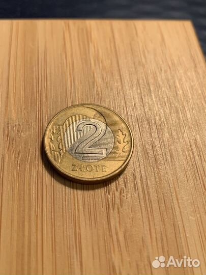 Монета 2 злотых 1994