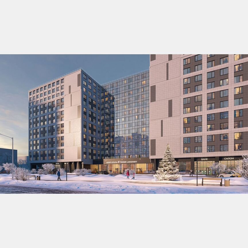 Апартаменты-студия, 28,1 м², 10/14 эт.