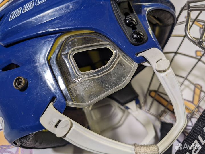 Шлем bauer re-akt combo хоккейный sr s бу