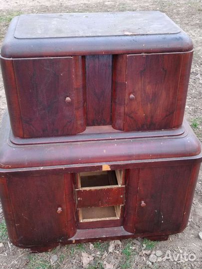 Тумба старая двухяросная. Ручная работа