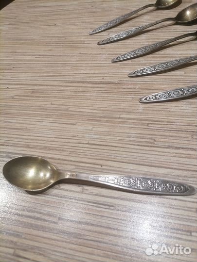 Ложка чайная позолота СССР вентаж