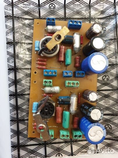 Плата усилителя на 6ф5п; усилитель низких часоот