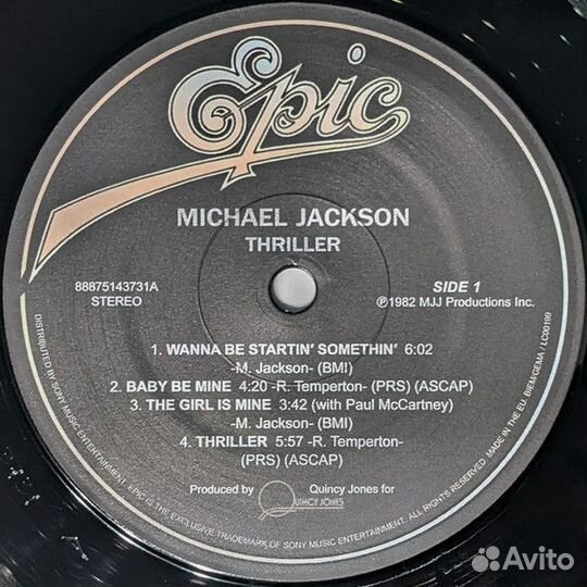 Винил Michael Jackson – Thriller