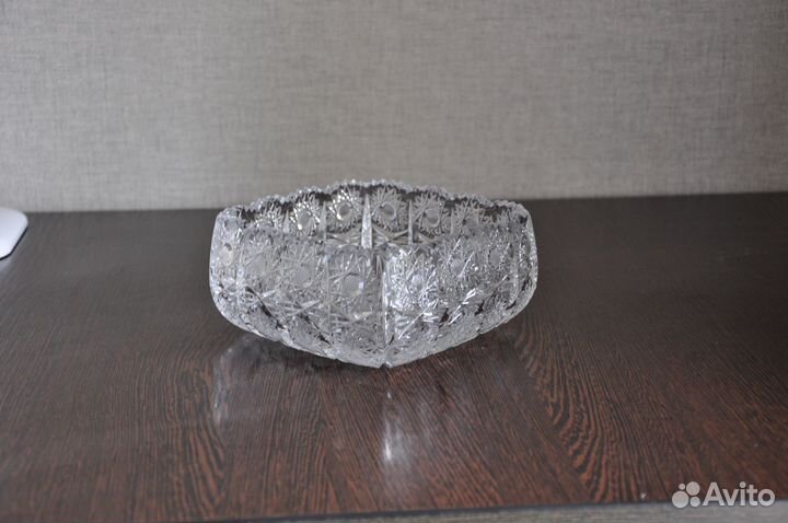 Салатник хрустальный Чехословакия