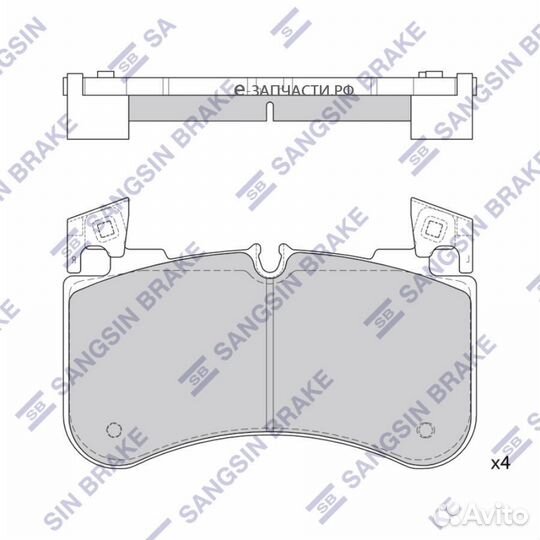 Sangsin brake SP4351 Колодки тормозные