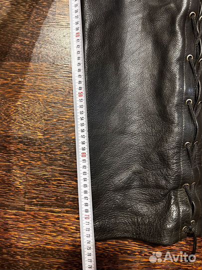 Кожанные штаны first со шнуровкой 38р (54 рус)