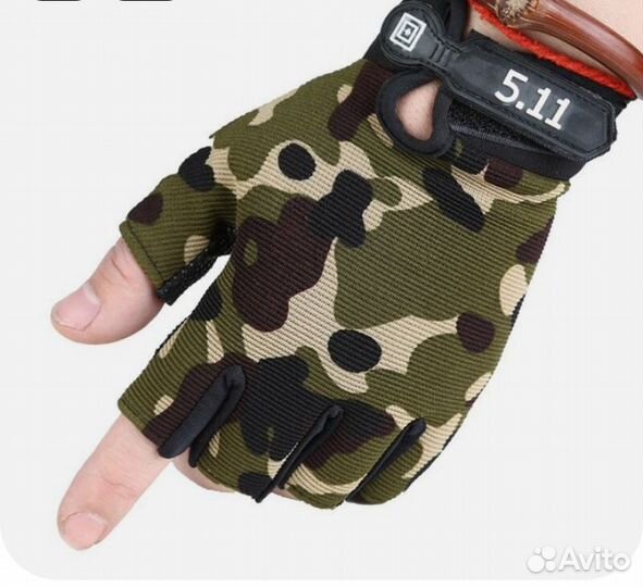 Полуперчатки тактические 5:11 велкро новые
