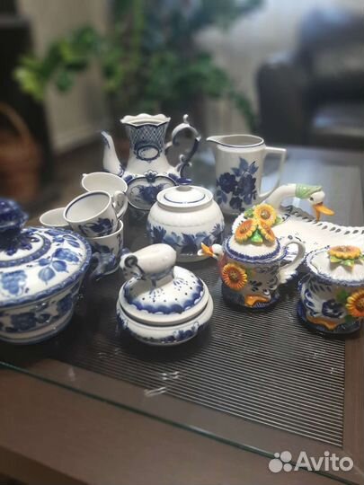 Чайный сервиз гжель