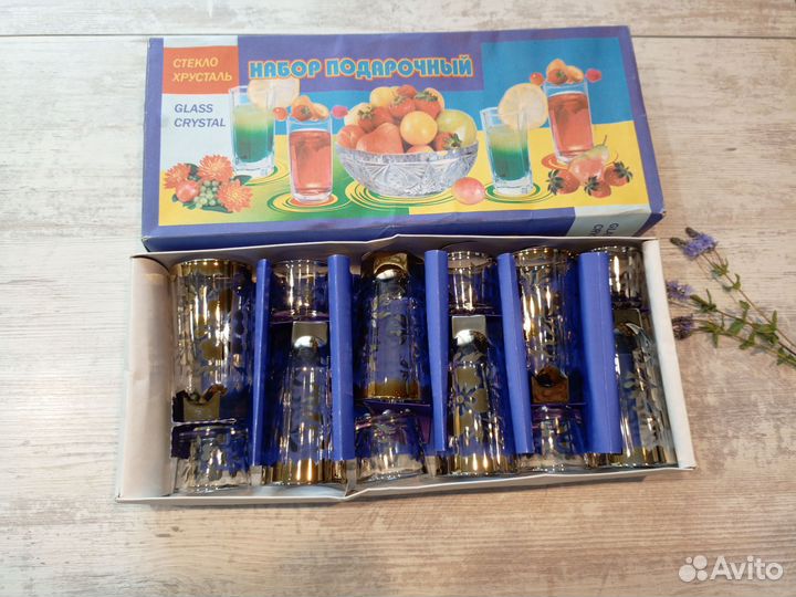 Набор стаканов и стопок 12 предметов