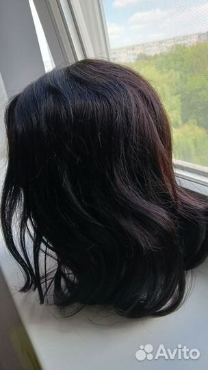 Парик из натуральных волос каре