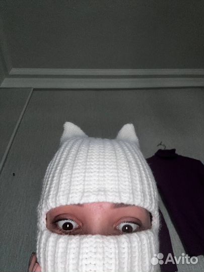 Балаклава с ушками на флисе