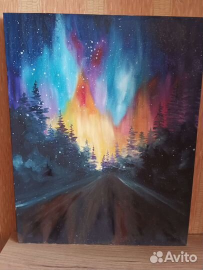 Интерьерная картина. Северное сияние