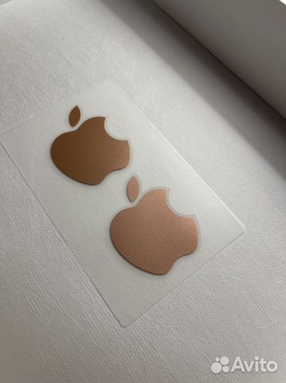 Наклейки apple золотые