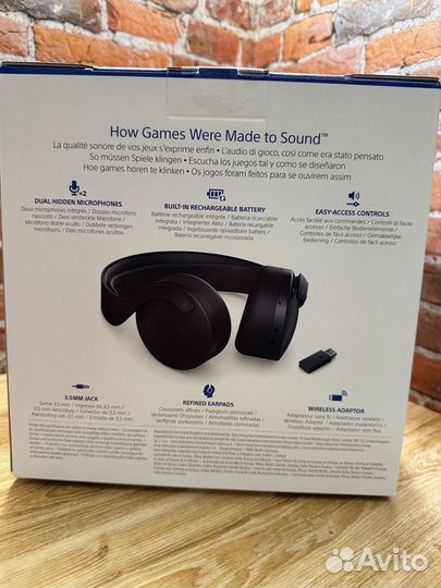 Наушники Sony pulse 3D оригинал, новые