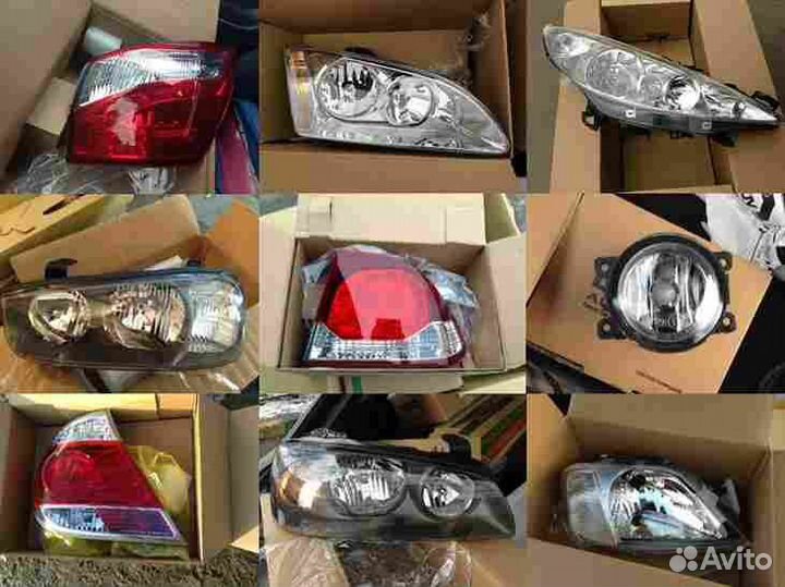 X-trail Стекло фары левое (Китай)