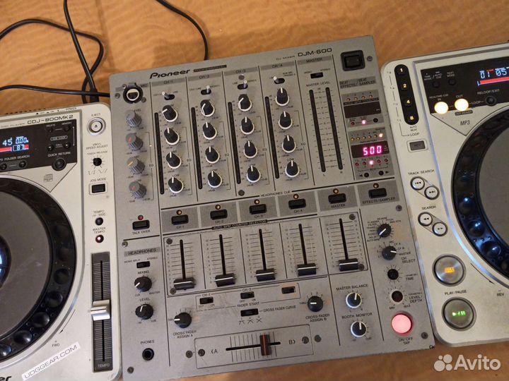 DJ комплект Pioneer DJM 600 и пара CDJ 800 mk2