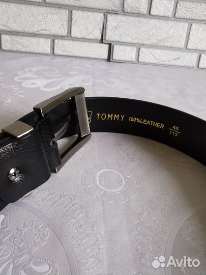 Мужской кожаный ремень Tommy hilfiger